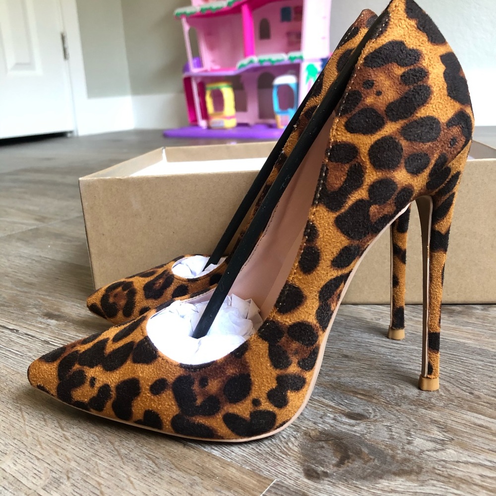 Leopard print heels